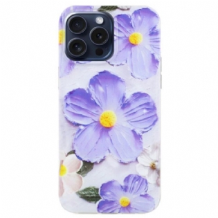 Cover iPhone 16 Pro Lilla Blomster