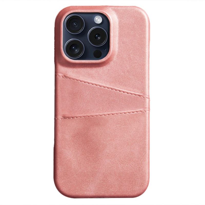 Cover iPhone 16 Pro Telefon Etui Dobbelt Kortholder