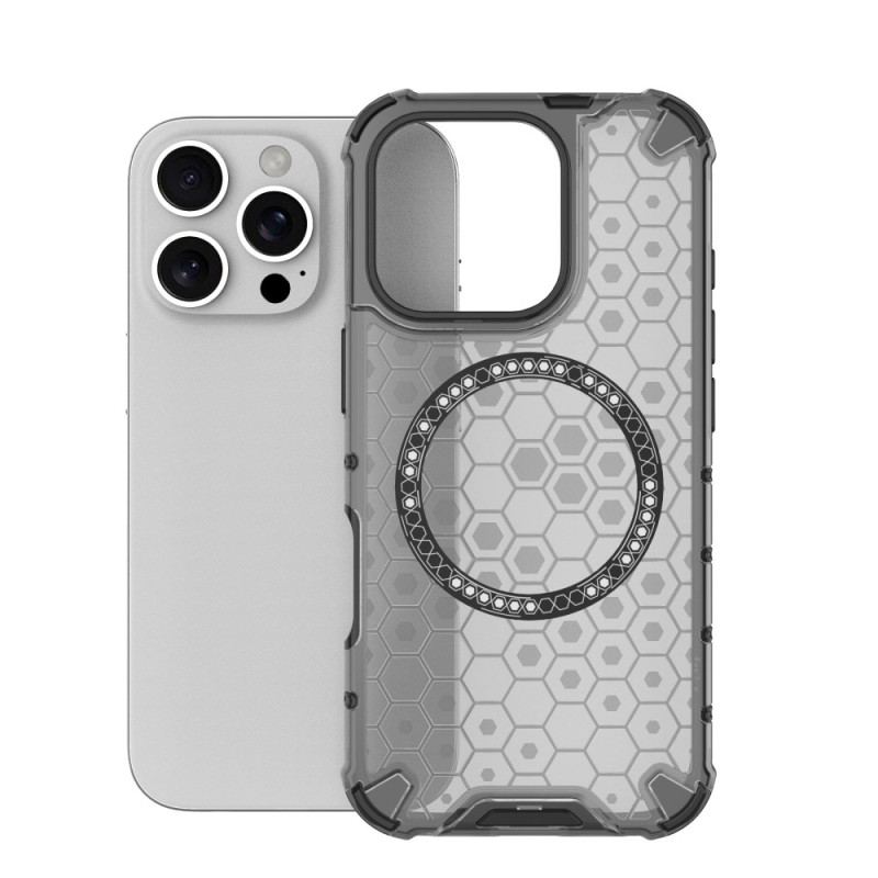 Cover iPhone 16 Pro Telefon Etui Magnetisk Honeycomb