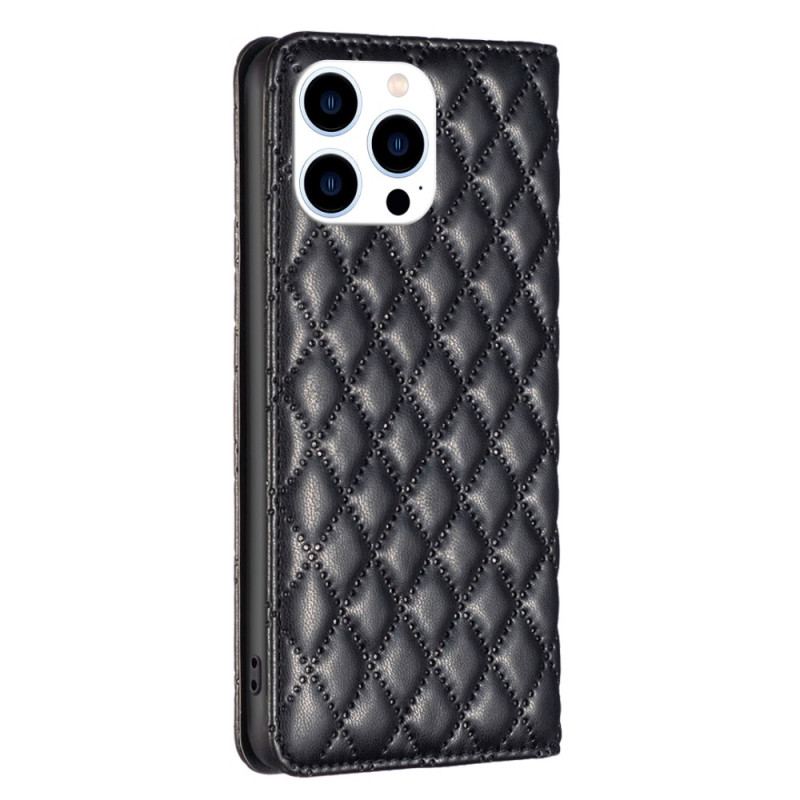 Flip Cover iPhone 16 Pro Quiltet Binfen Farve