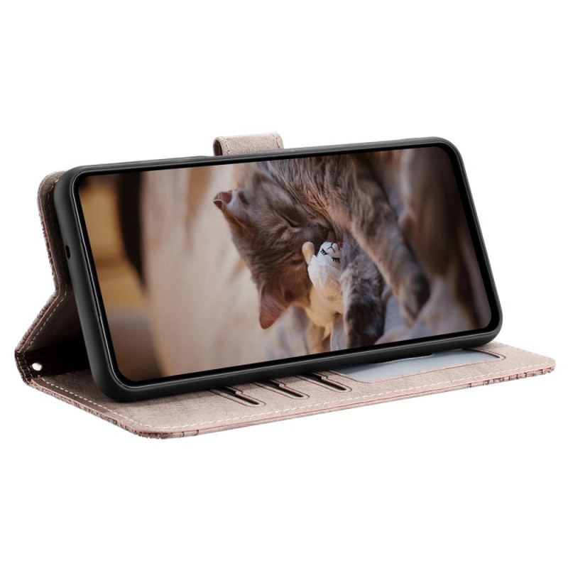 Flip Cover iPhone 16 Pro Thong Cat Scene