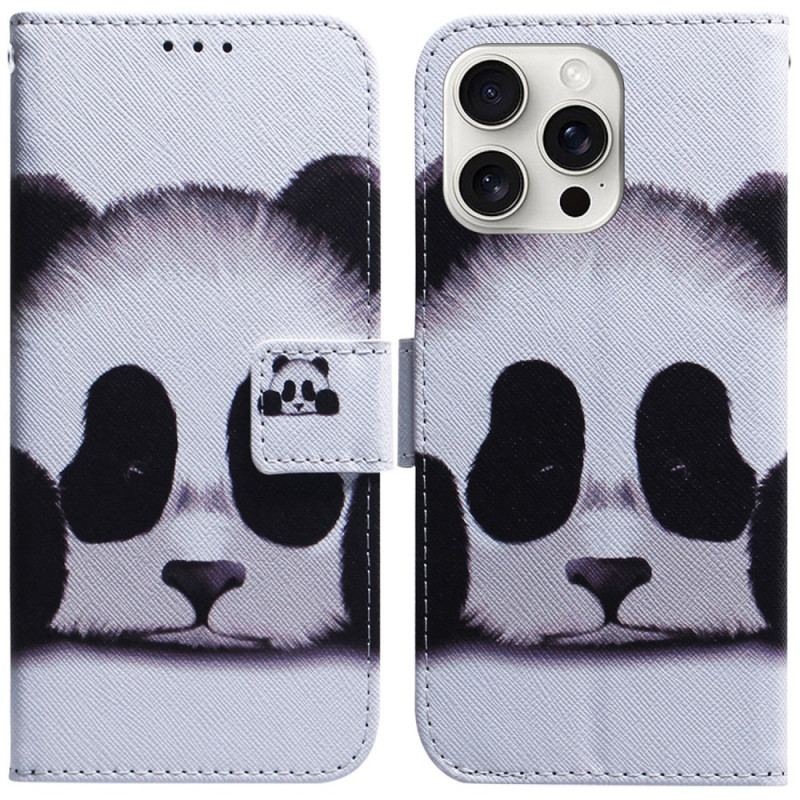 Flip Cover Til iPhone 16 Pro Panda