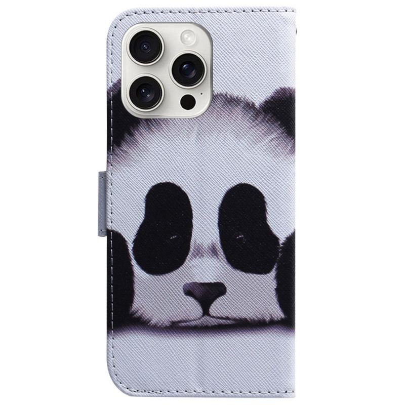 Flip Cover Til iPhone 16 Pro Panda