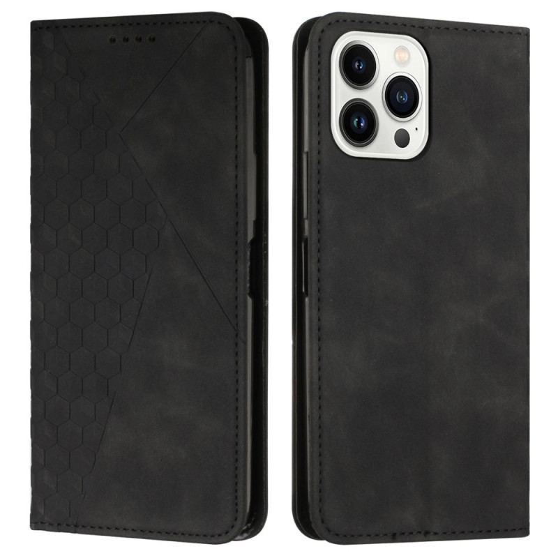 Læder Cover iPhone 16 Pro Telefon Etui Terninger