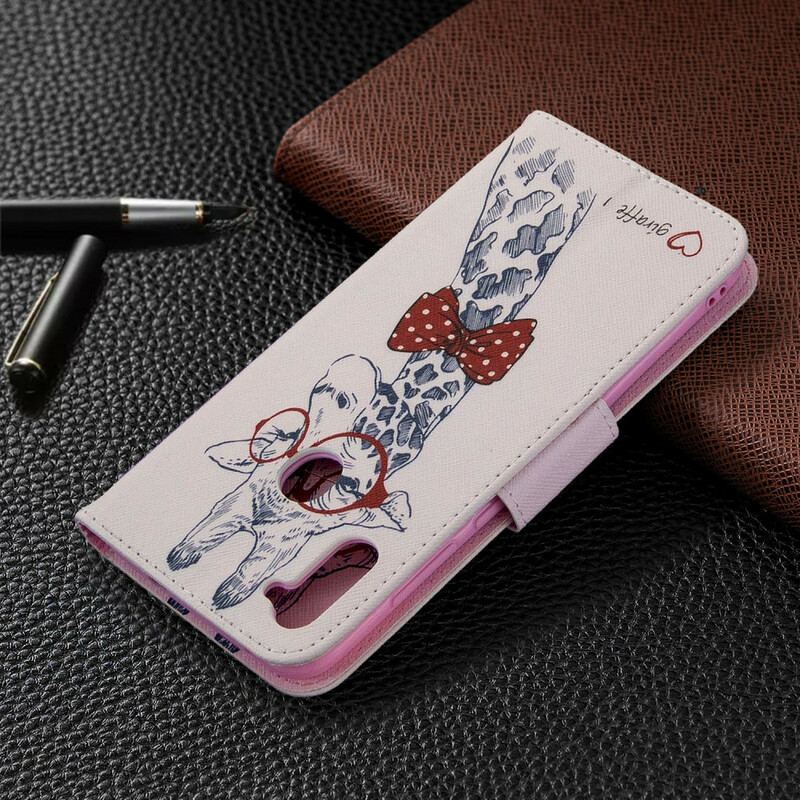 Flip Cover Samsung Galaxy M11 Brainy Giraf