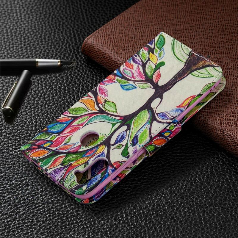 Flip Cover Samsung Galaxy M11 Farverigt Træ