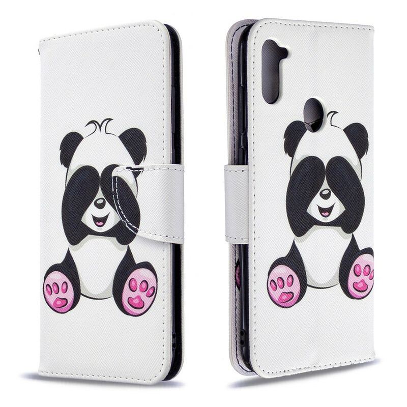 Flip Cover Samsung Galaxy M11 Panda Sjov