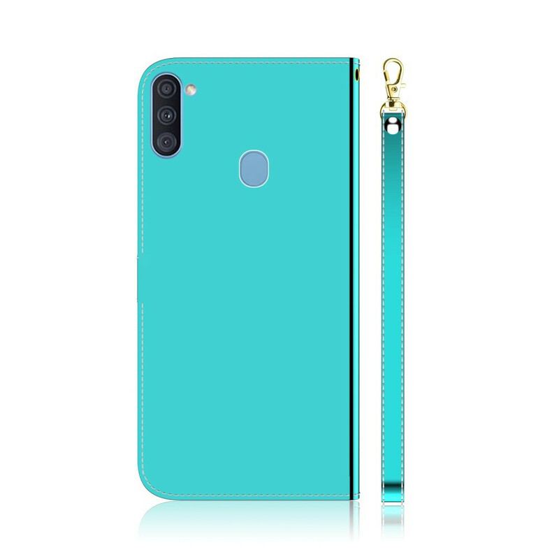 Flip Cover Samsung Galaxy M11 Spejlcover I Imiteret Læder