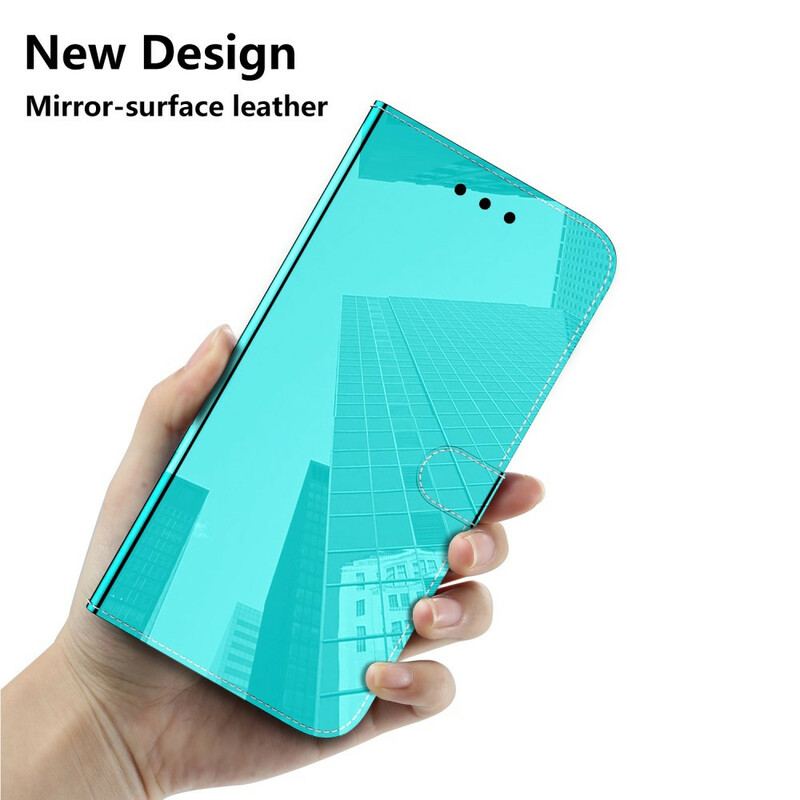 Flip Cover Samsung Galaxy M11 Spejlcover I Imiteret Læder