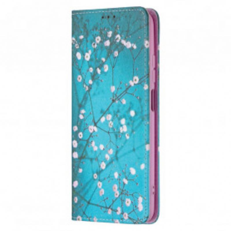 Cover Poco M5s Flip Cover Blomstrende Grene