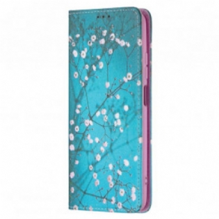 Cover Poco M5s Flip Cover Blomstrende Grene