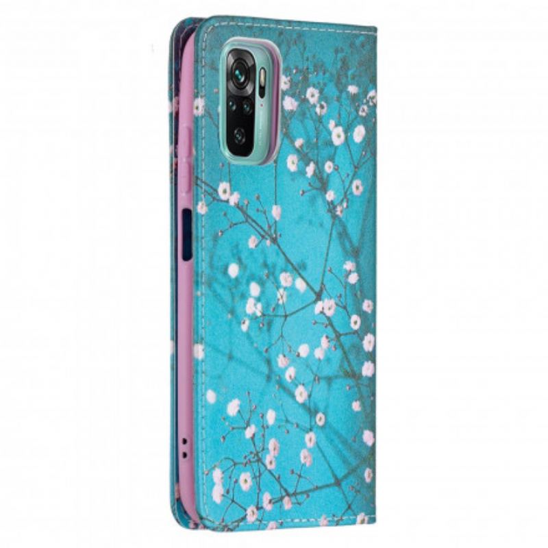 Cover Poco M5s Flip Cover Blomstrende Grene