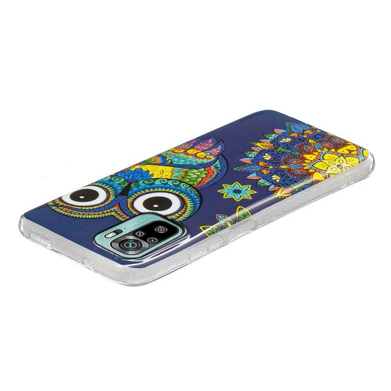 Cover Poco M5s Fluorescerende Ugle Mandala