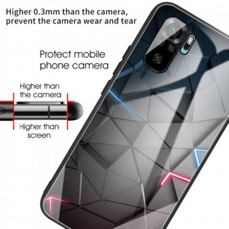 Cover Poco M5s Hærdet Glas Geometri