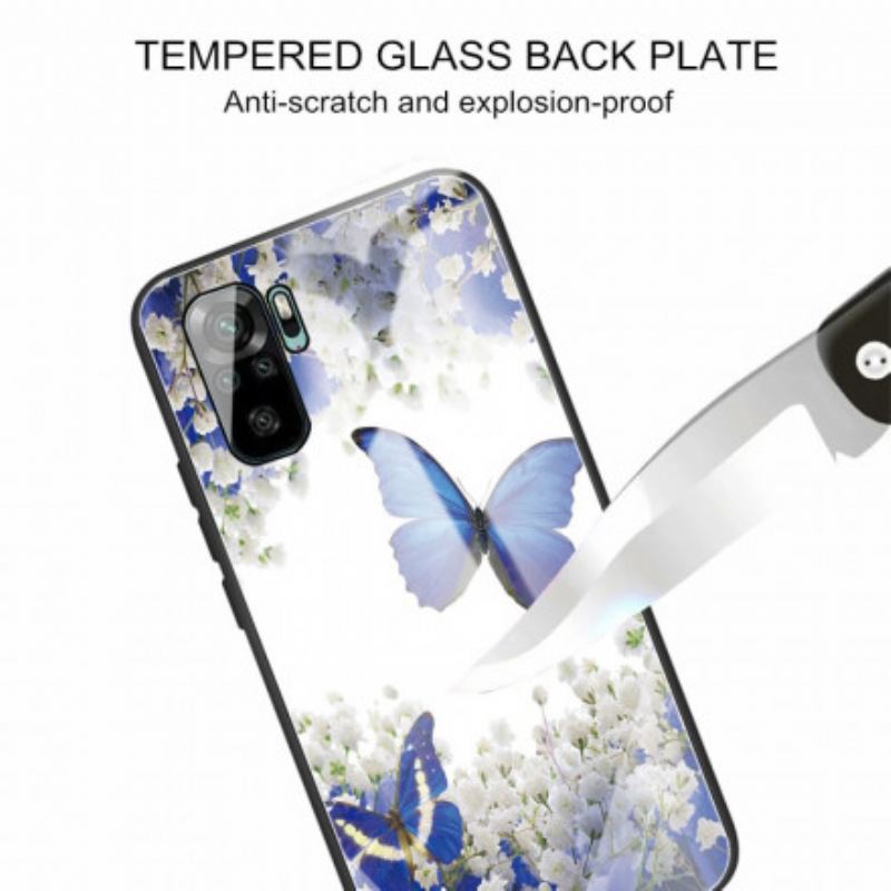 Cover Poco M5s Sommerfugle Design Hærdet Glas