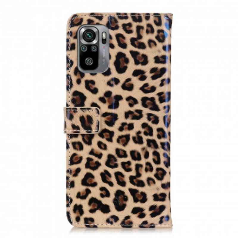 Flip Cover Poco M5s Leopard