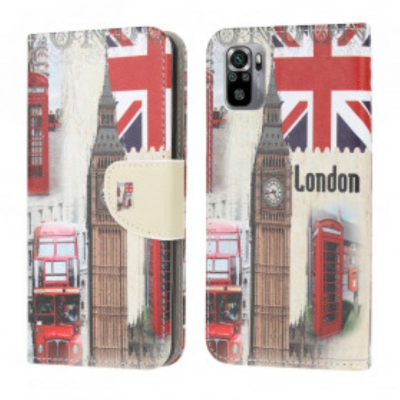 Flip Cover Poco M5s London Liv