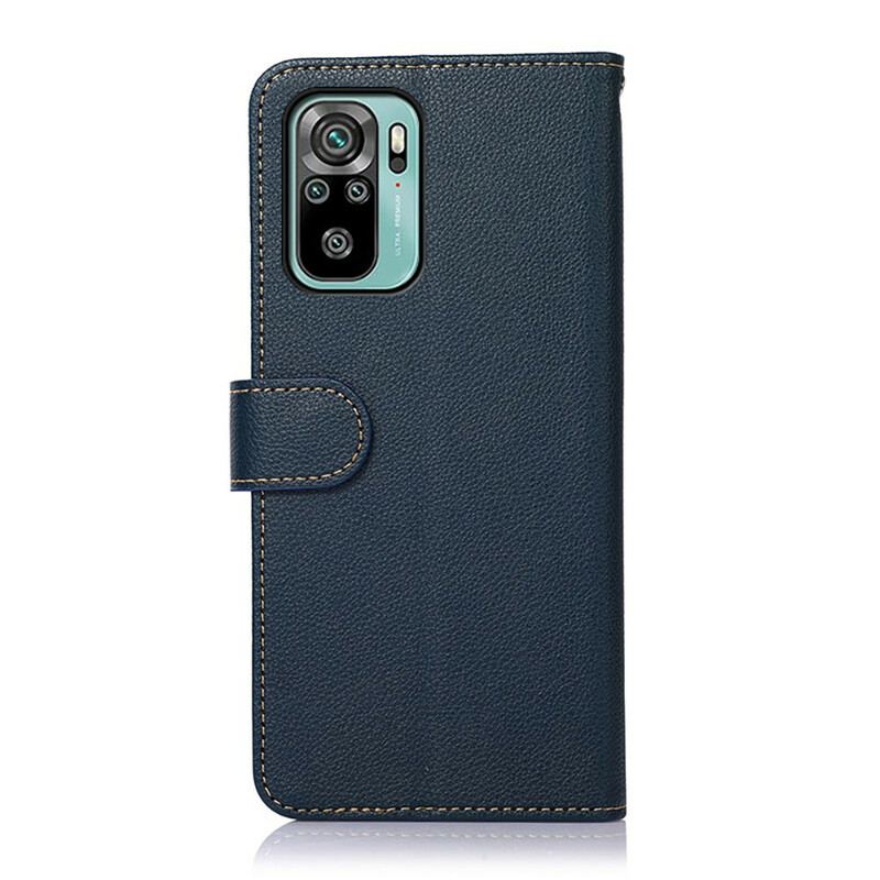 Flip Cover Poco M5s Lychee Style Rfid Khazneh