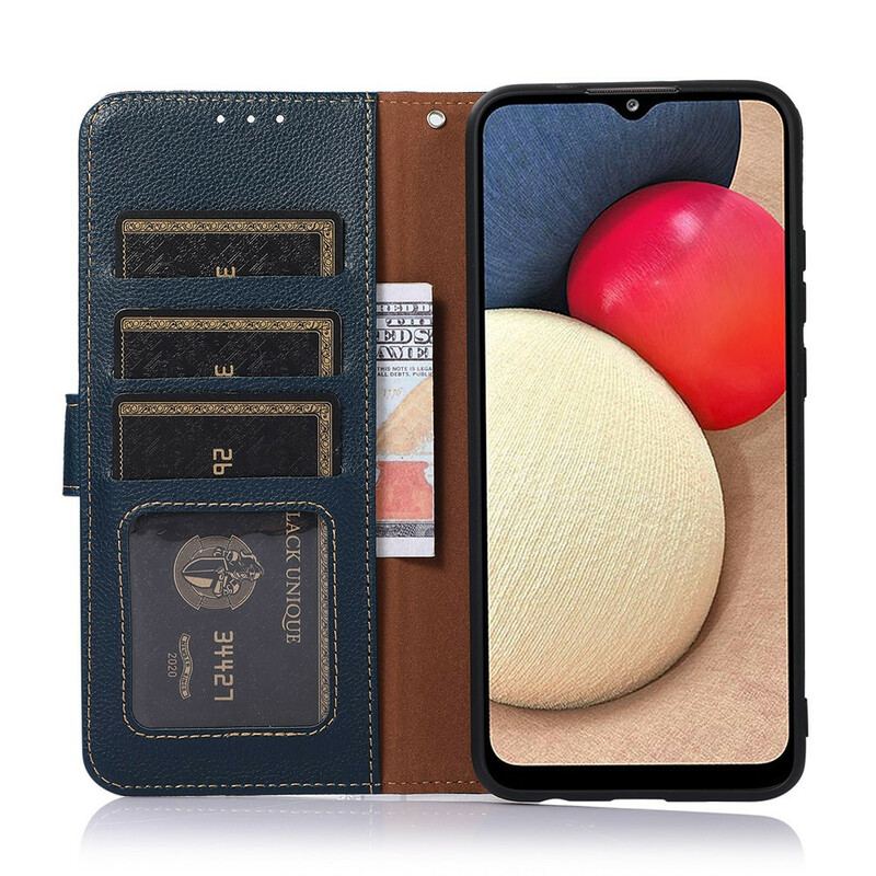 Flip Cover Poco M5s Lychee Style Rfid Khazneh