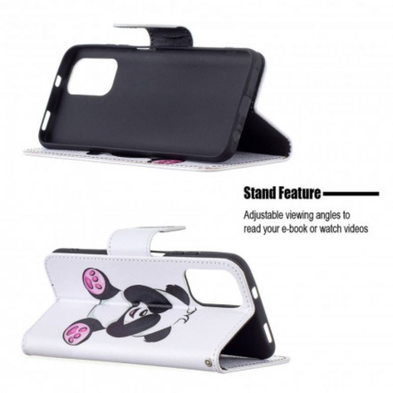 Flip Cover Poco M5s Panda Sjov