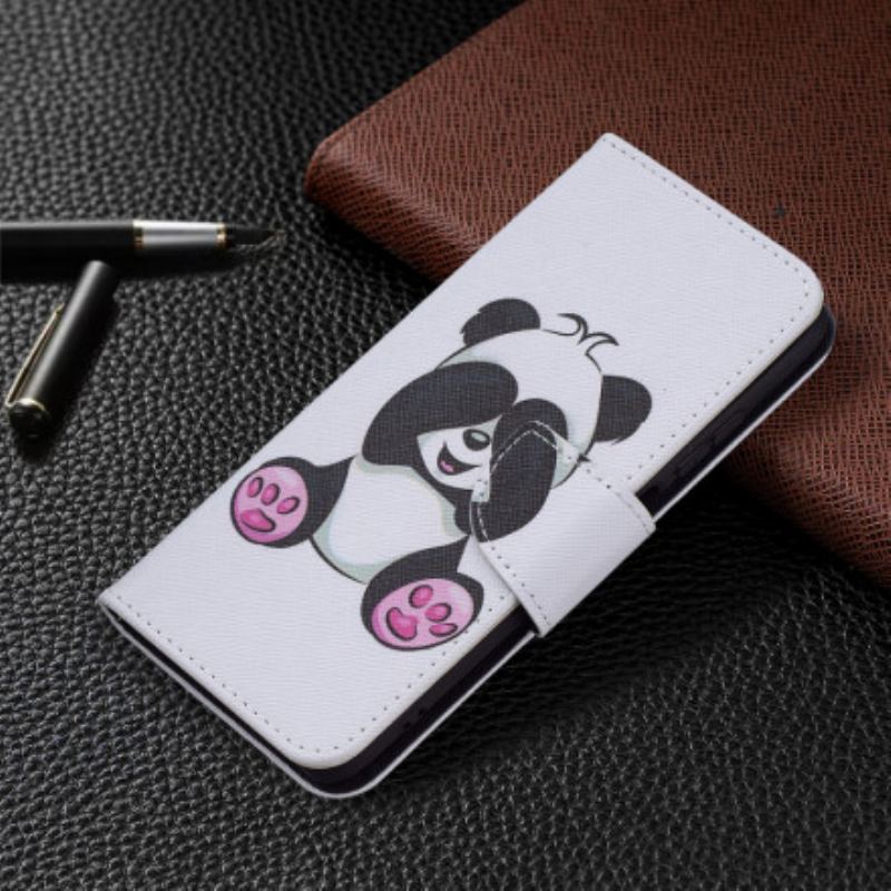 Flip Cover Poco M5s Panda Sjov