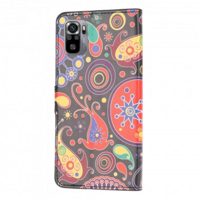 Læder Cover Poco M5s Galaxy Design