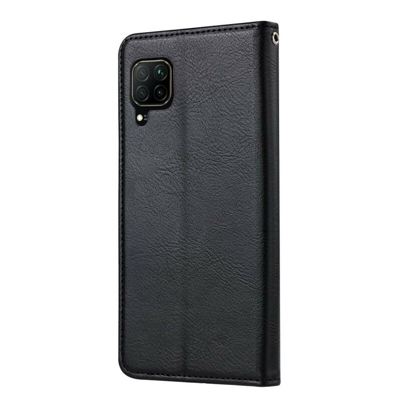 Cover Huawei P40 Lite Flip Cover Kortholder I Imiteret Læder