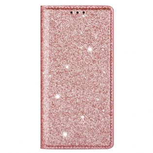 Cover Huawei P40 Lite Flip Cover Sequin Stil