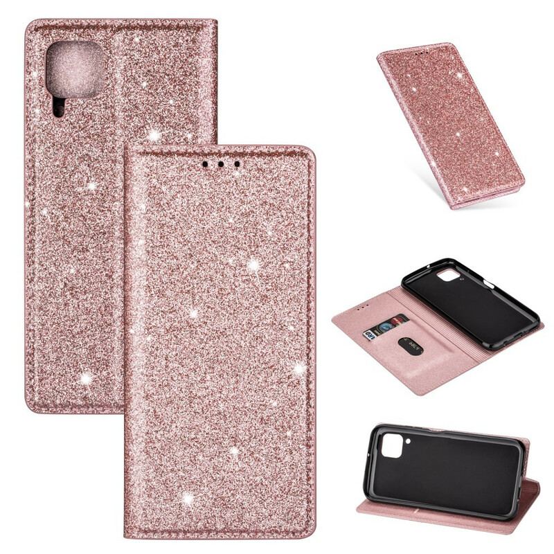 Cover Huawei P40 Lite Flip Cover Sequin Stil