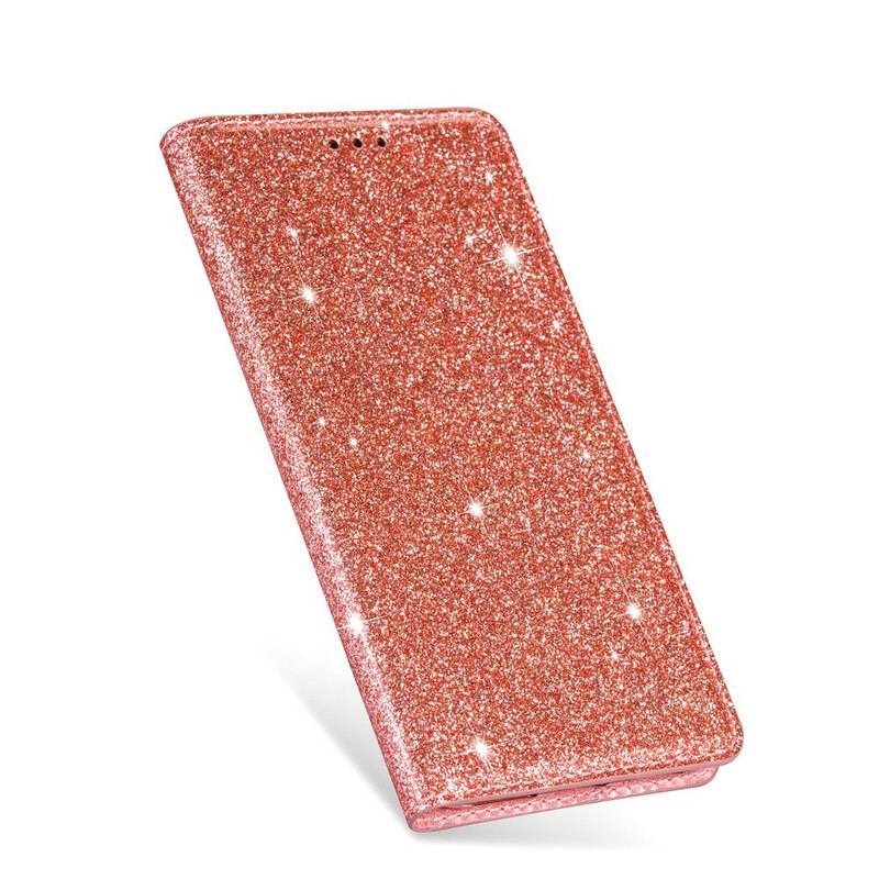 Cover Huawei P40 Lite Flip Cover Sequin Stil