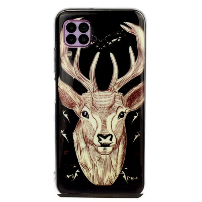 Cover Huawei P40 Lite Fluorescerende Majestic Deer