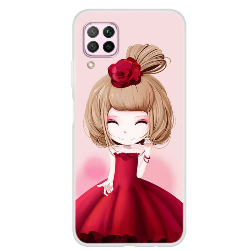 Cover Huawei P40 Lite Manga Lady