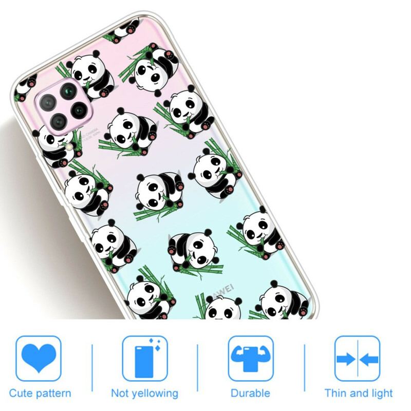 Cover Huawei P40 Lite Små Pandaer