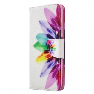 Flip Cover Huawei P40 Lite Akvarel Blomst