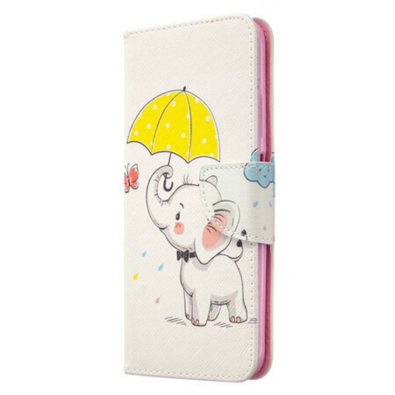 Flip Cover Huawei P40 Lite Baby Elefant