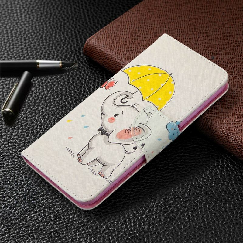 Flip Cover Huawei P40 Lite Baby Elefant