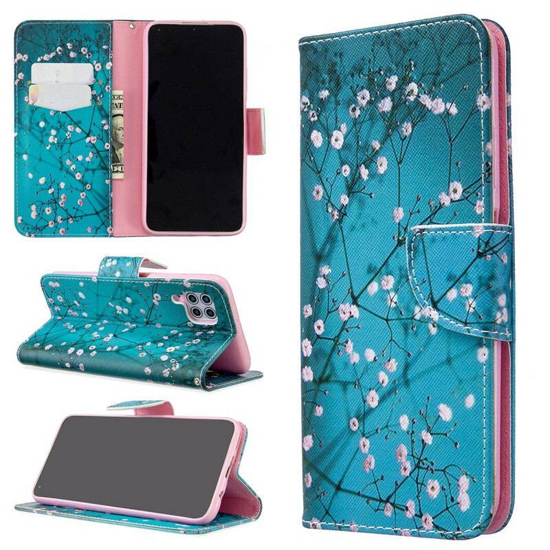 Flip Cover Huawei P40 Lite Blomstrende Træ