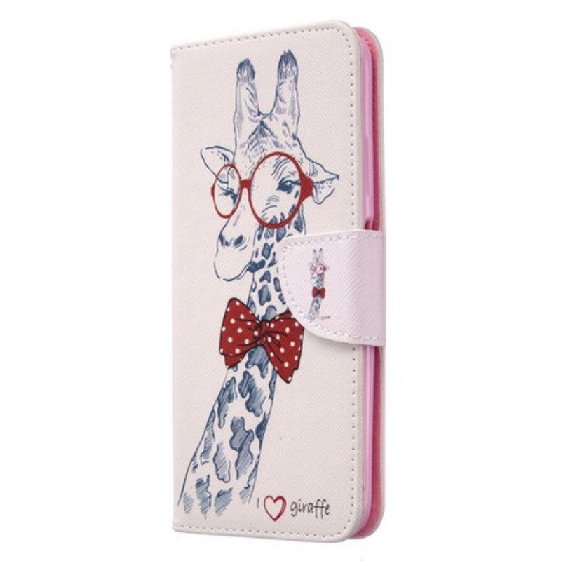 Flip Cover Huawei P40 Lite Brainy Giraf