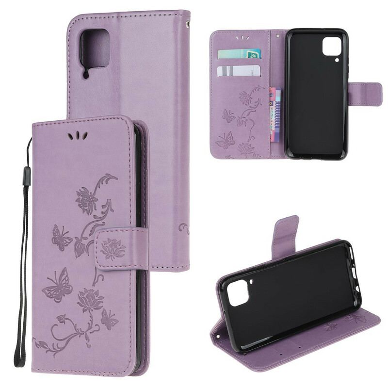 Flip Cover Huawei P40 Lite Fortryllede Sommerfugle