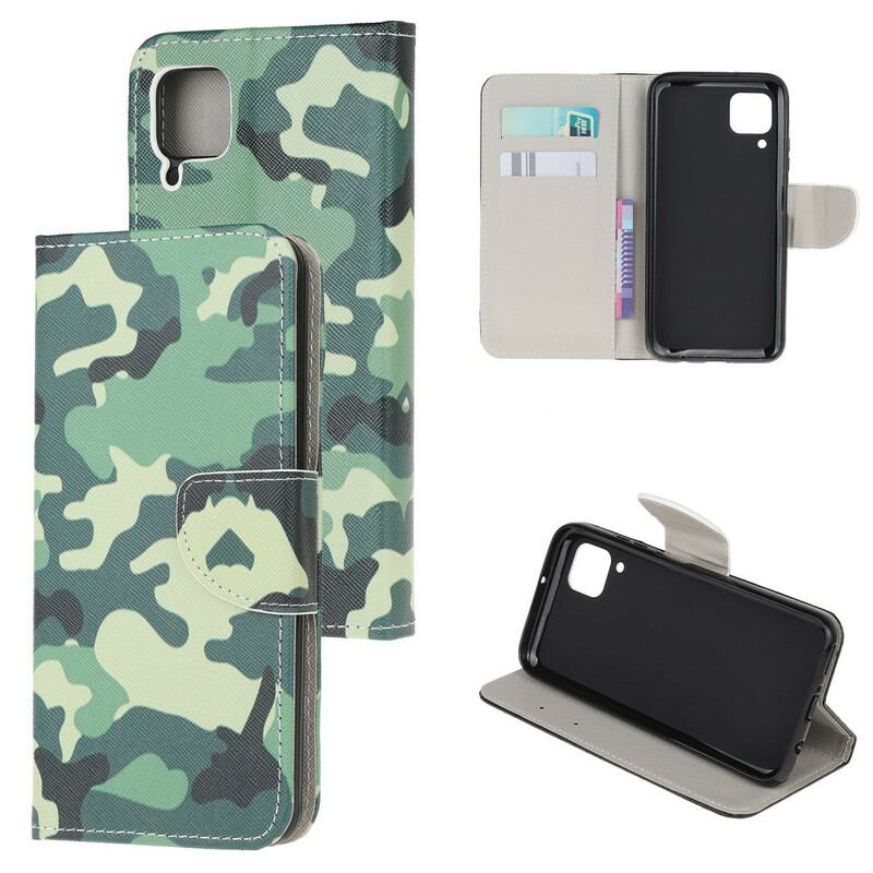 Flip Cover Huawei P40 Lite Militær Camouflage