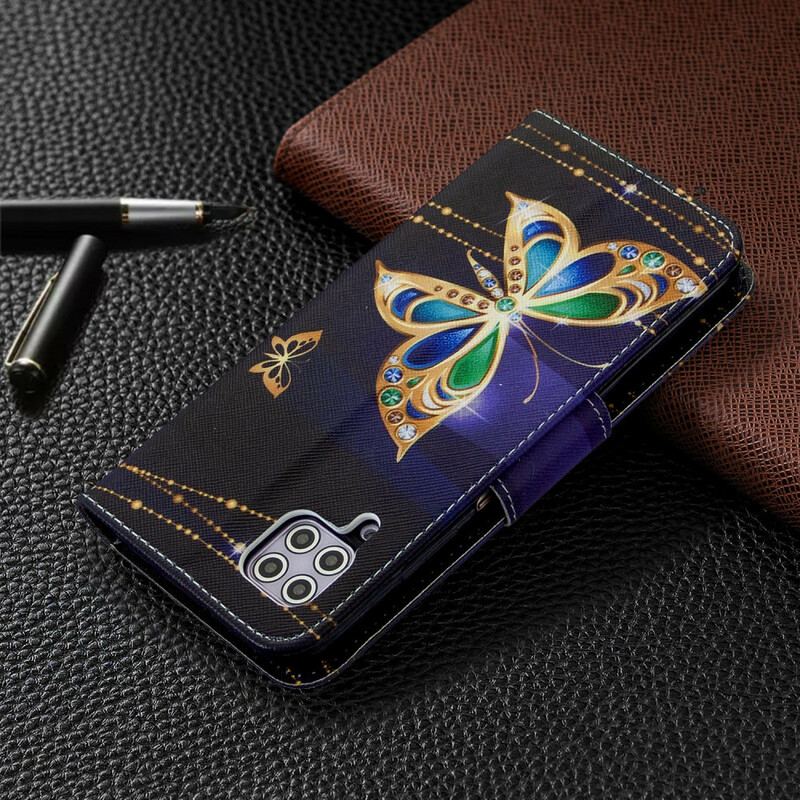 Flip Cover Huawei P40 Lite Sommerfugle Konger