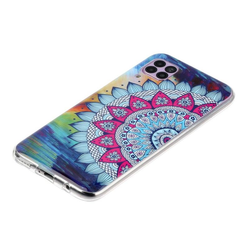 Mobilcover Huawei P40 Lite Fluorescerende Ugle Mandala