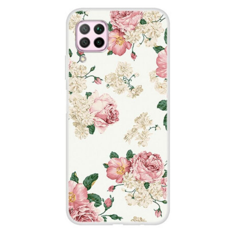 Mobilcover Huawei P40 Lite Frihedsblomster