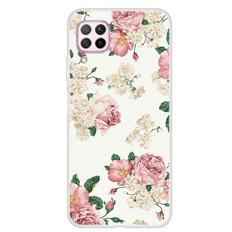 Mobilcover Huawei P40 Lite Frihedsblomster