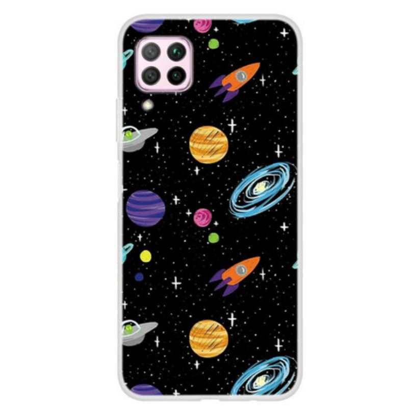 Mobilcover Huawei P40 Lite Planet Galaxy