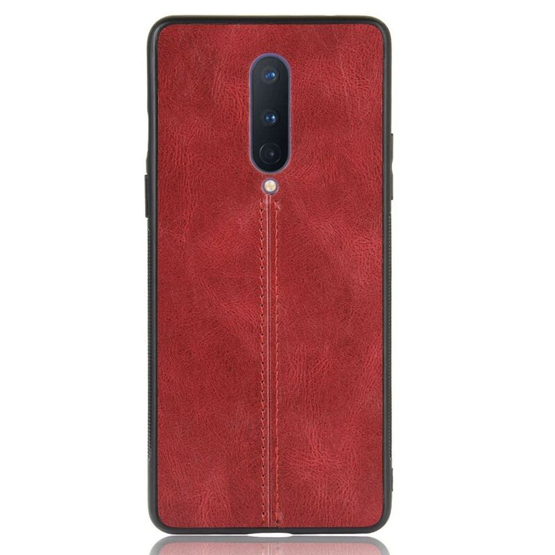 Cover OnePlus 8 Couture Lædereffekt