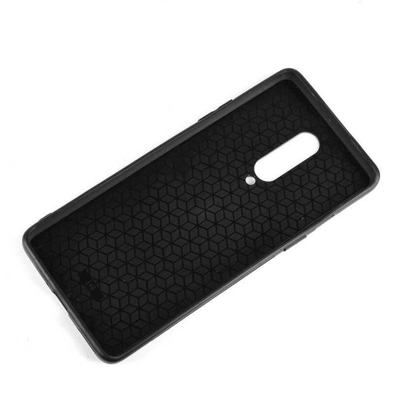 Cover OnePlus 8 Couture Lædereffekt