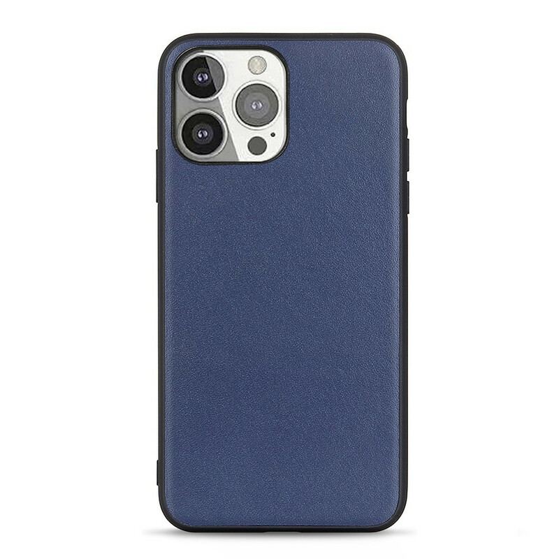 Cover iPhone 13 Pro Ægte Litchi Læder