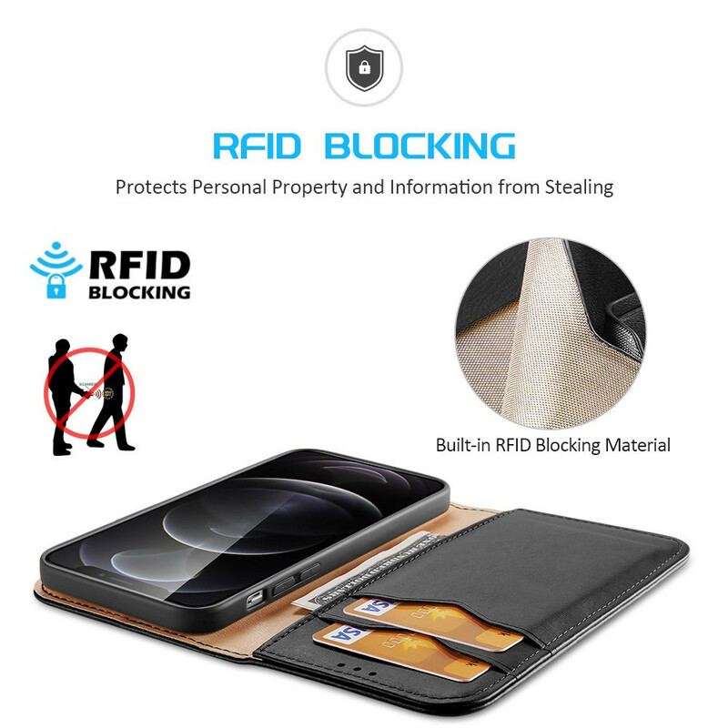 Cover iPhone 13 Pro Flip Cover Dux Ducis Rfid Split Læder