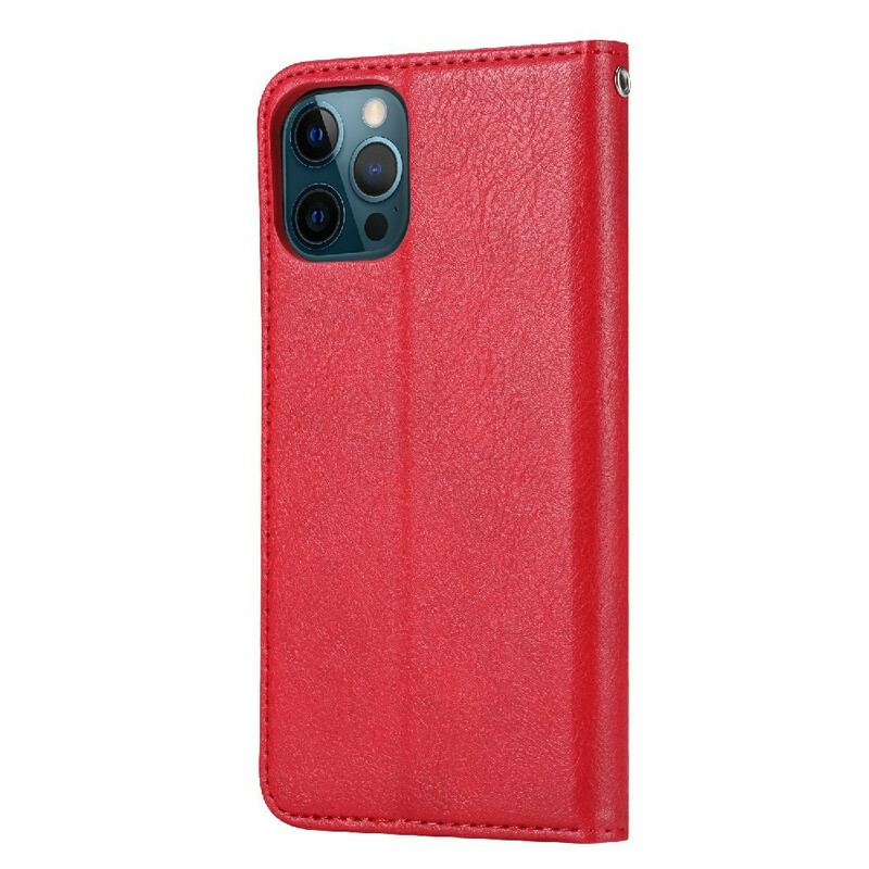 Cover iPhone 13 Pro Flip Cover Kortholder I Imiteret Læder